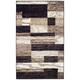Miranda Haus Geometric Modern Patchwork Polypropylene Indoor Area Rug