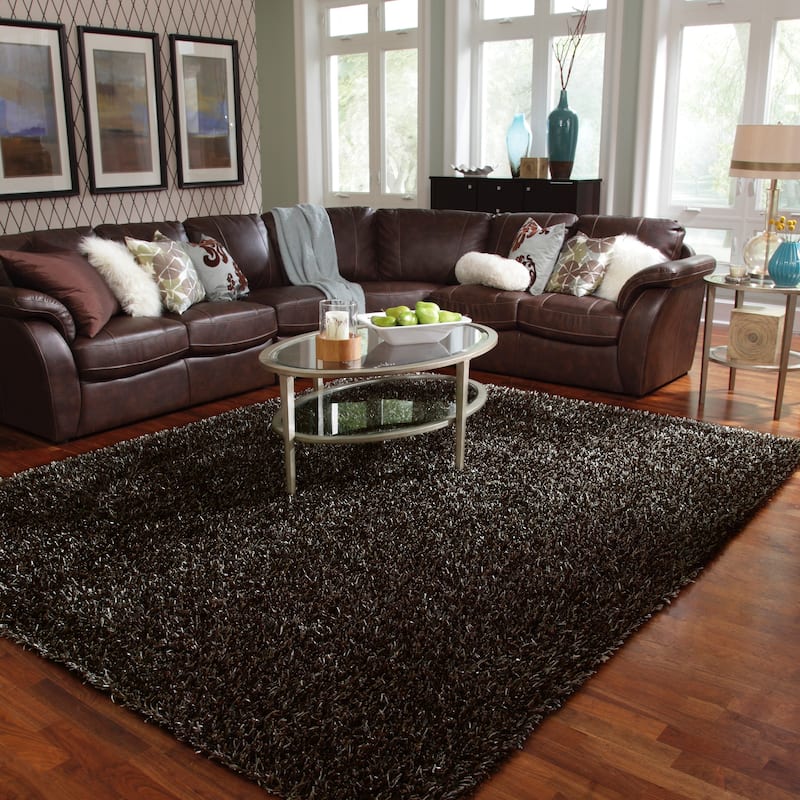 Alexander Home Caldera Mid-century Hand-tufted Plush Shag Rug