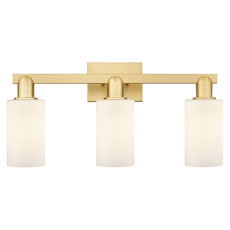 Innovations Lighting Endless Possibilities Arcadia - Clymer - 3 Light 23" Bath Vanity Light - Satin Gold/Matte White