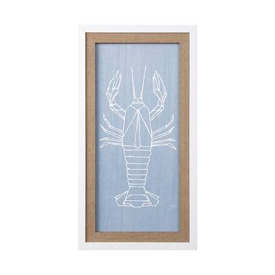 Lobster Denim I Framed Art Print