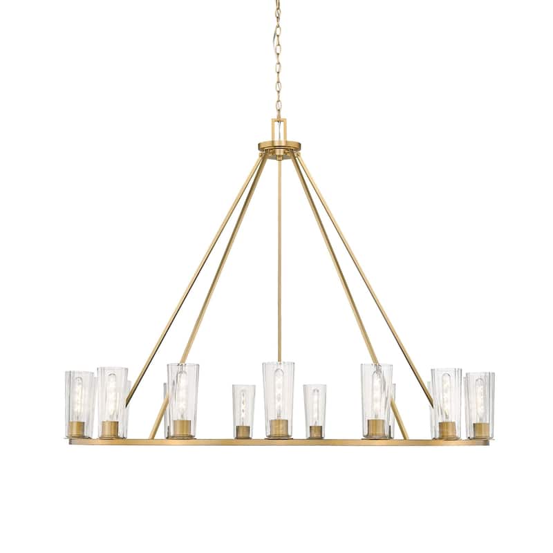 Z-Lite 826-15 Titus 15 Light 63" Wide Candle Style Chandelier - Modern Gold