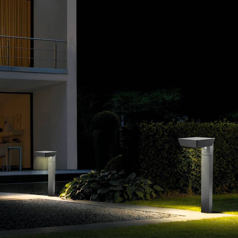 2-Pack Solar Outdoor Light Pathway Dusk to Dawn Garden Lighting 1985 - 1985-600-2B