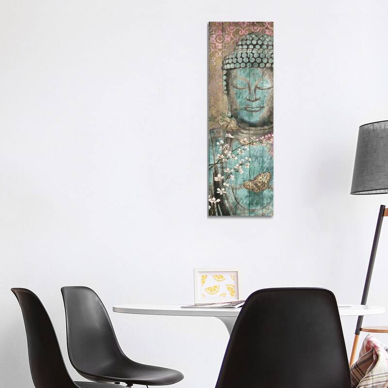 iCanvas "Floriental Buddha" by Conrad Knutsen Canvas Print - 48x16x1.5