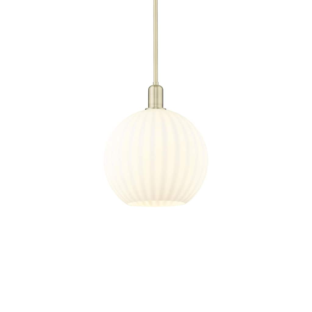 Innovations Lighting 716-1S-15-12 White Venetian Pendant White