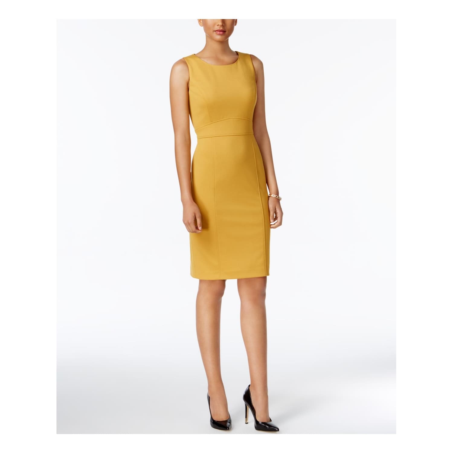 kasper yellow dress