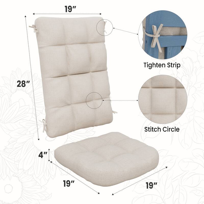 Outdoor Removable Rocking Chair Cushions Of Adirondack Chair