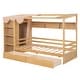 preview thumbnail 25 of 103, Solid Wood House Bed with Two Drawers & Wardrobe