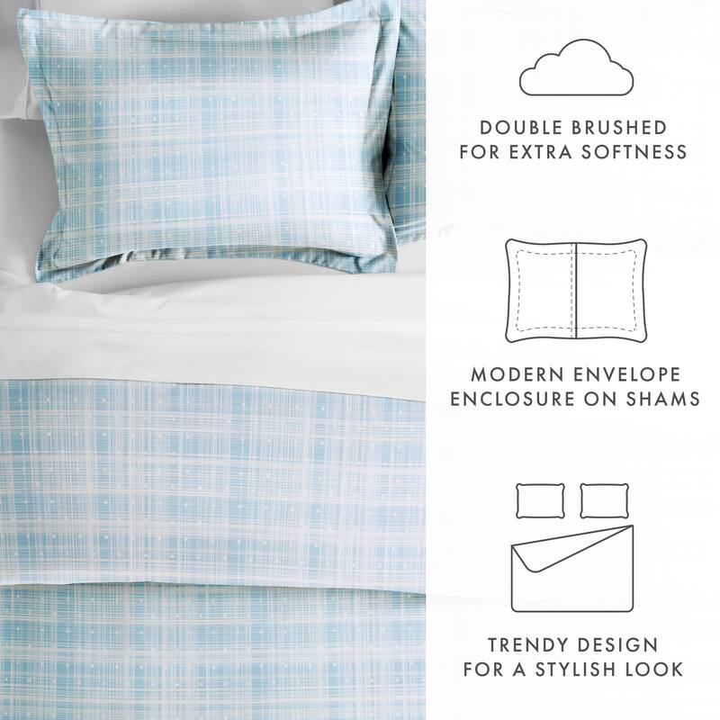 Becky Cameron Polka Dot 3-piece Patterned Duvet Cover Set