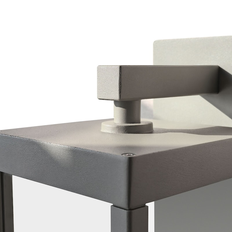 Motion Sensor Outdoor Wall Light Integrated LED Porch Light with Clear Glass Shade