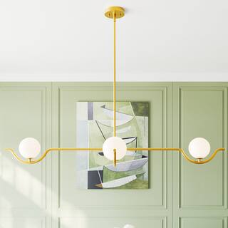 Acroma 4 - Light Dimmable Brushed Gold Chandelier