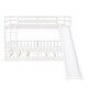 preview thumbnail 6 of 47, Elegant Twin Over Twin Bunk Bed with Low Slide, Built-in Ladder and Guardrails, Maximized Space, Solid Construction, White