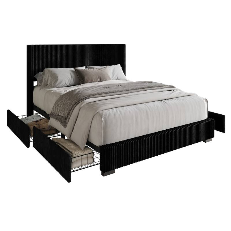 Rochester Upholstered Storage Platform Bed