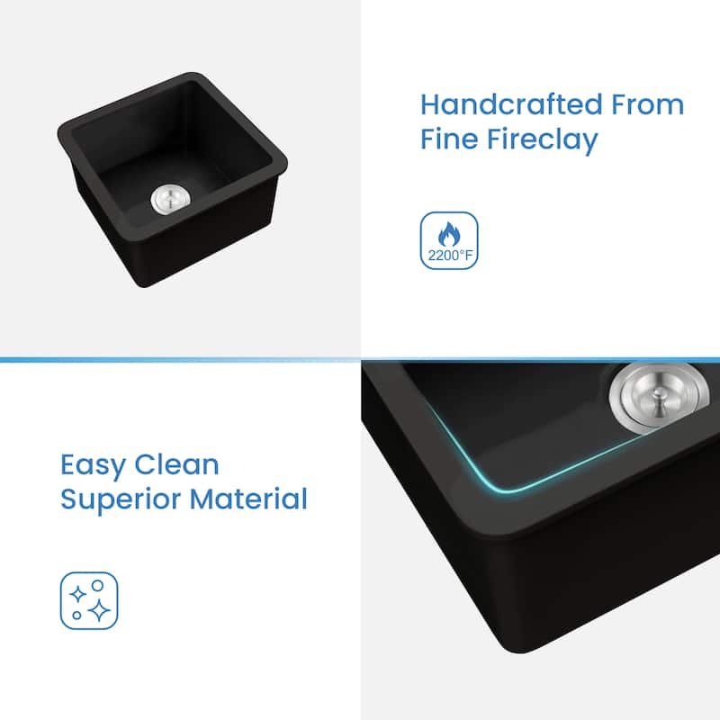 Fireclay Kitchen Undermount Single Bowl Sink