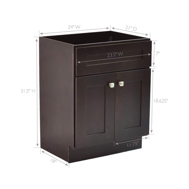 Design House 215467 Brookings 24" Single Free Standing Vanity Cabinet