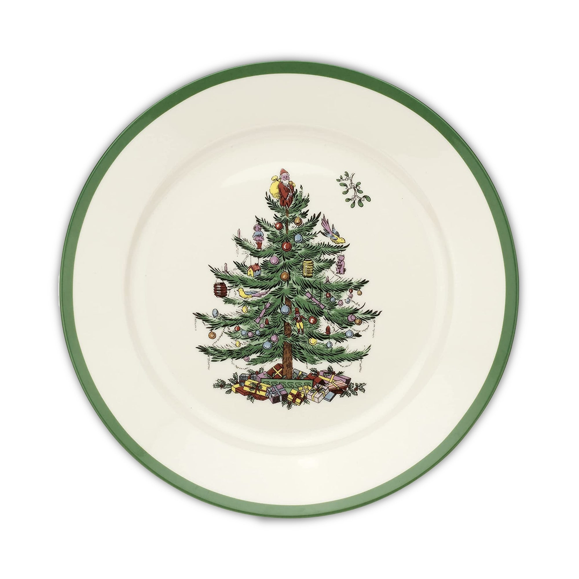 Spode Christmas Tree Luncheon Plate - 9" D x 1" H