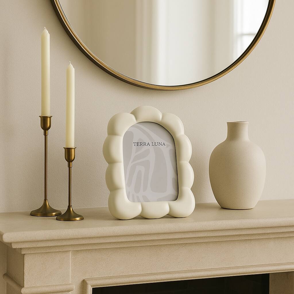 Modern Glass Square Bubble Picture Frame for Home Decor