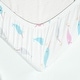 preview thumbnail 3 of 2, Hello Spud Narwhal Organic Cotton Fitted Crib Sheet - 52"x 28" x 9"