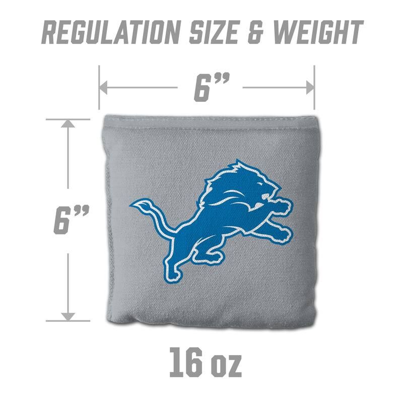 Detroit Lions NFL Dual Sided Pro Stop & Slide Cornhole Bags