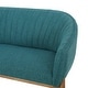 preview thumbnail 24 of 26, Galena Mid-century Modern Glam Loveseat by Christopher Knight Home