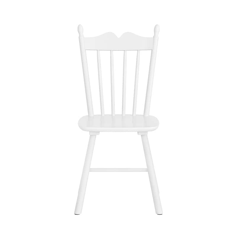 Set of 2 Farmhouse Wooden Kitchen Chairs - N/A