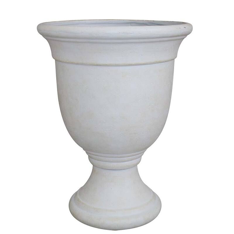 Southern Patio Jean Pierre Urn Planter - 18" H - Ivory