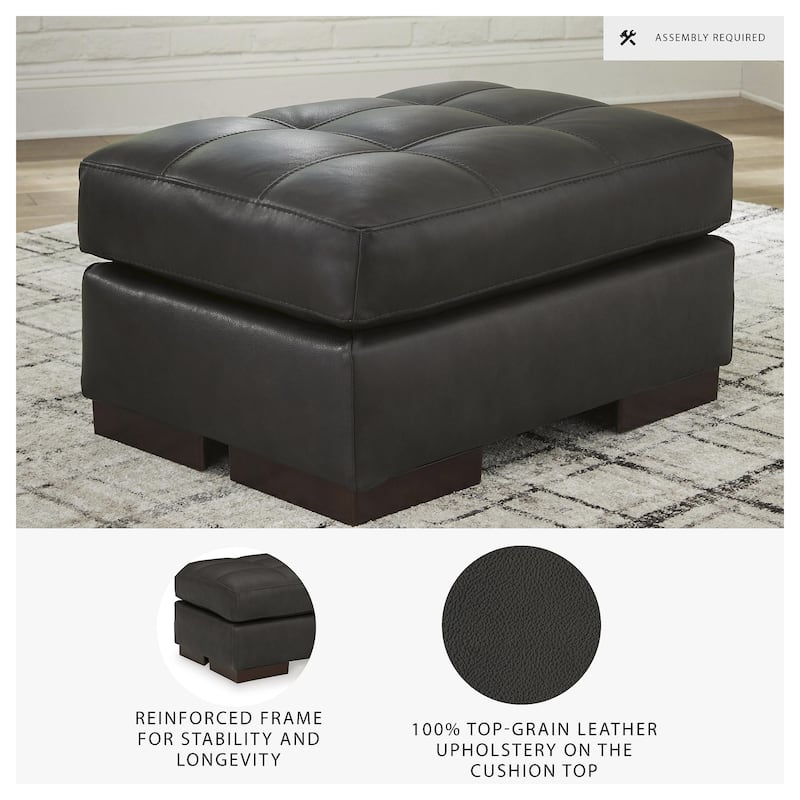 Signature Design by Ashley Luigi Thunder Ottoman