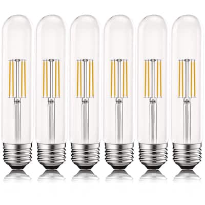 Luxrite Edison T9 LED Tube Light Bulbs 60W Equivalent 3000K Soft White 550 Lumens Dimmable 5W UL Listed E26 6 Pack
