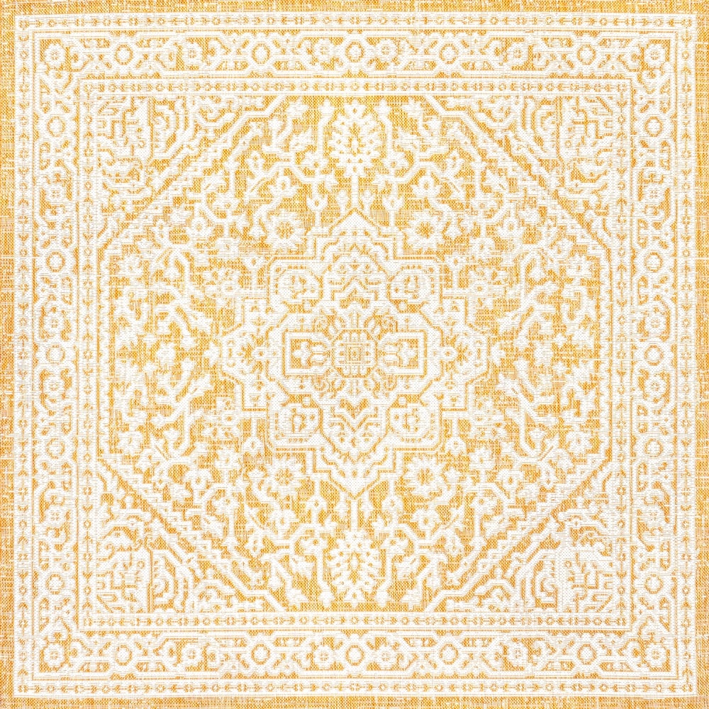 JONATHAN Y Rozetta Medallion Textured Weave Indoor/Outdoor Area Rug