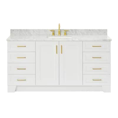 Ariel Q067SCW2RVO Taylor 67" Free Standing Single Basin Vanity Set