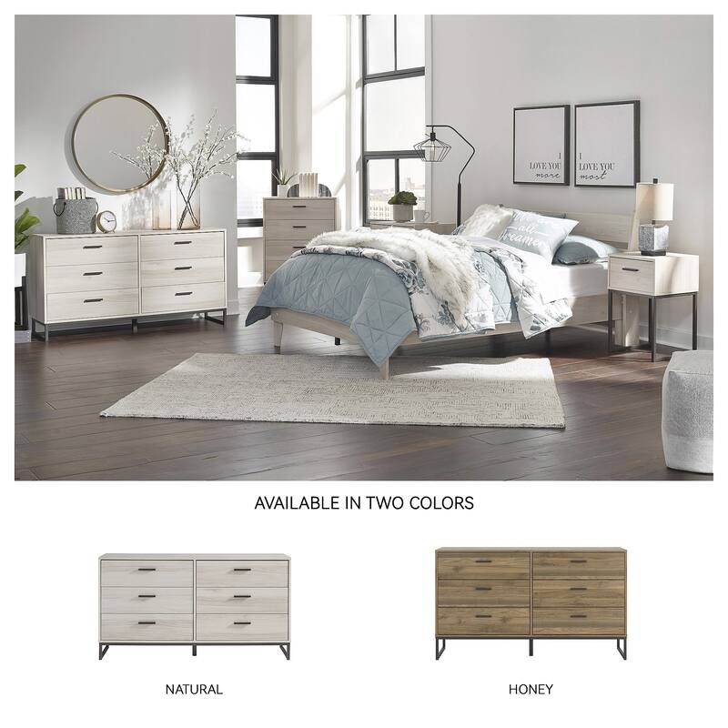 Ashley Furniture Socalle Light Natural 6 Drawer Dresser