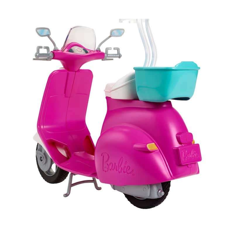 Barbie Doll with Pink and White Scooter Playset