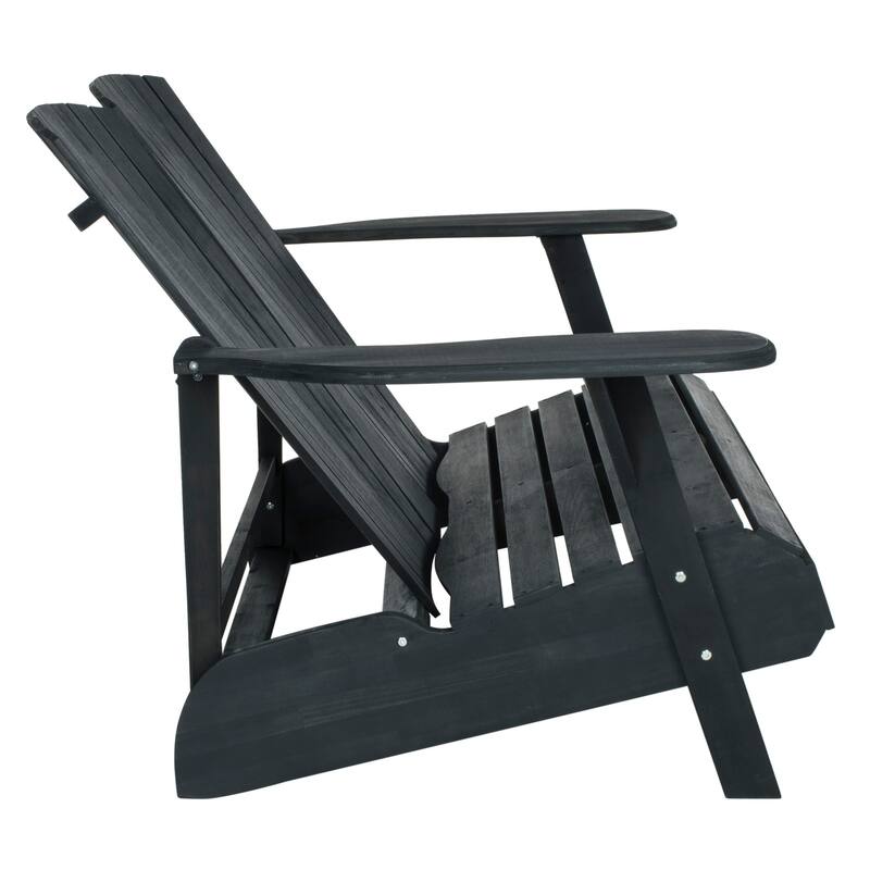 SAFAVIEH Outdoor Fanie Adirondack Acacia Wood Bench - 57Wx37Dx33H