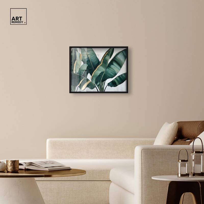 Jungle Jewel Jade I Shadowbox by Art Remedy