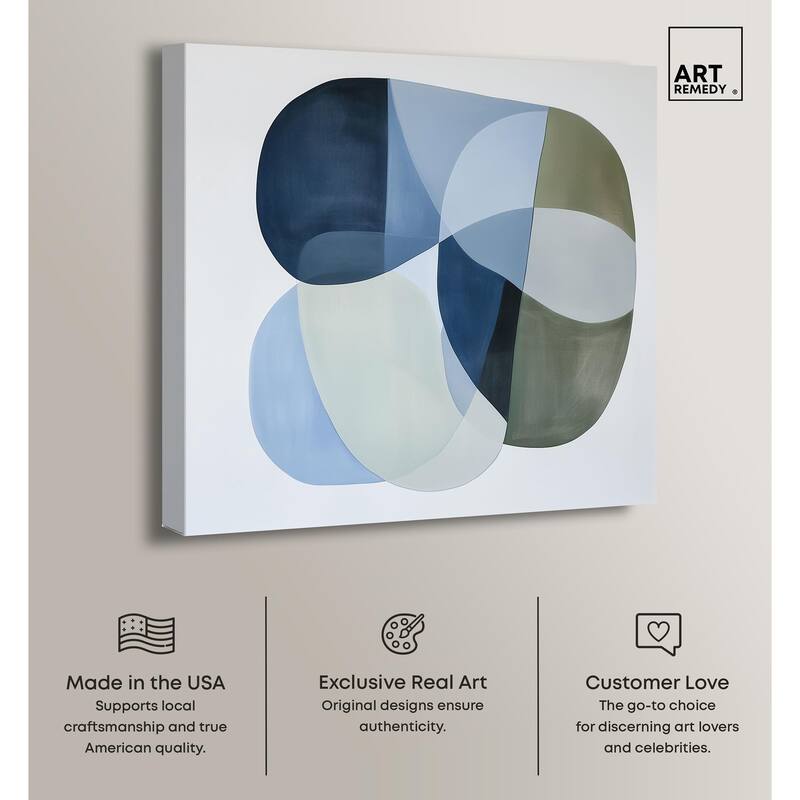 Serene Overlap II Canvas by Art Remedy, Gallery Wrapped
