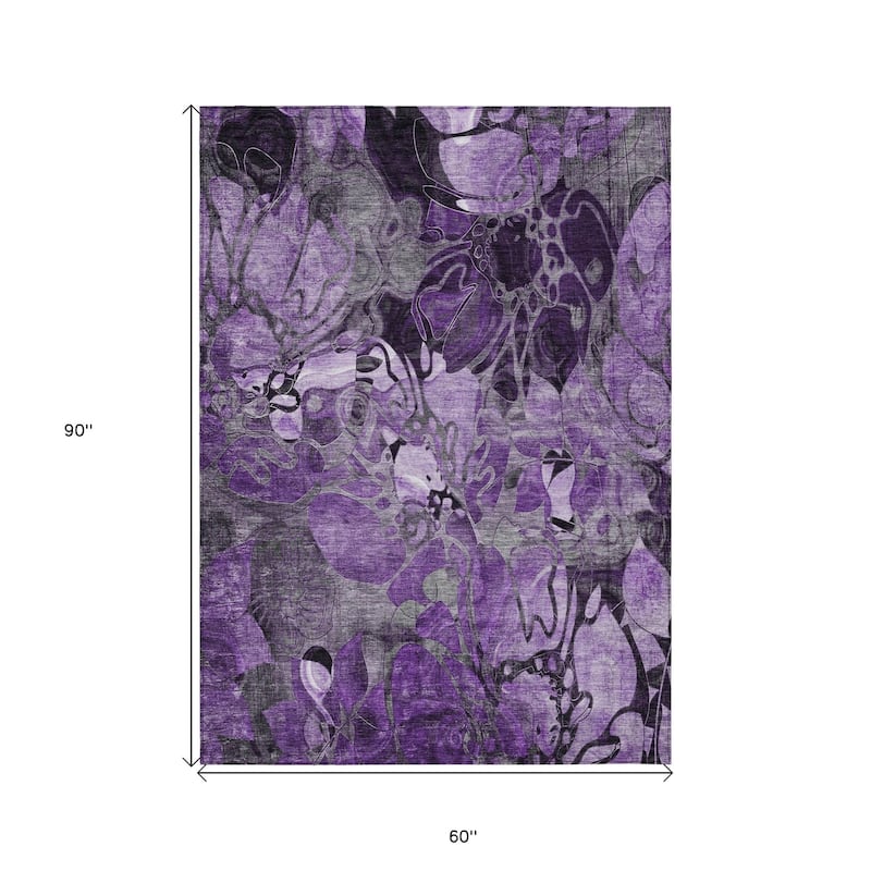 Malu Artistic Abstract Weather Resistant Timeless Fusion Outdoor Rug