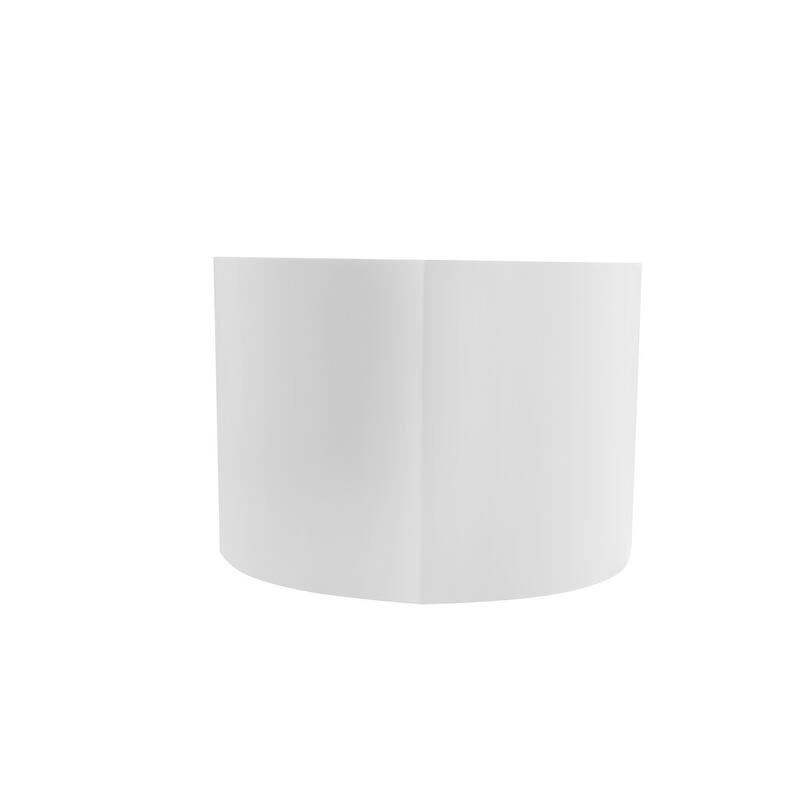 ABRUZZO 65'' x 34.25'' Freestanding Soaking Solid Surface Bathtub with Overflow and Pop-up Drain