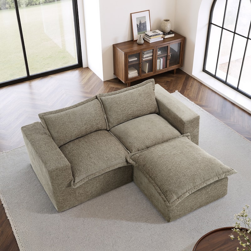 Comfy Cloud Couch Plush Modular Sectional Sofa For Living Room