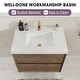 preview thumbnail 12 of 22, Sylphar 30 inch Bathroom Vanity with Sink, Floating Oak Cabinet with Stone Top