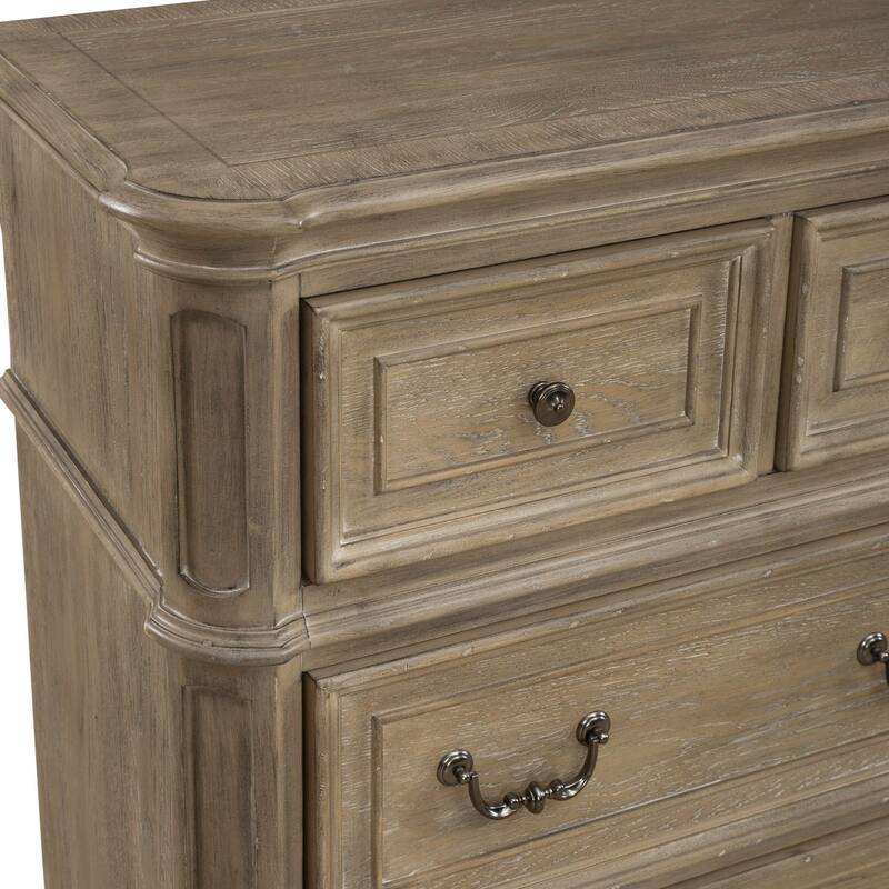 Magnolia Manor 7 Drawer Dresser For Bedroom Storage with 2 Finish Options