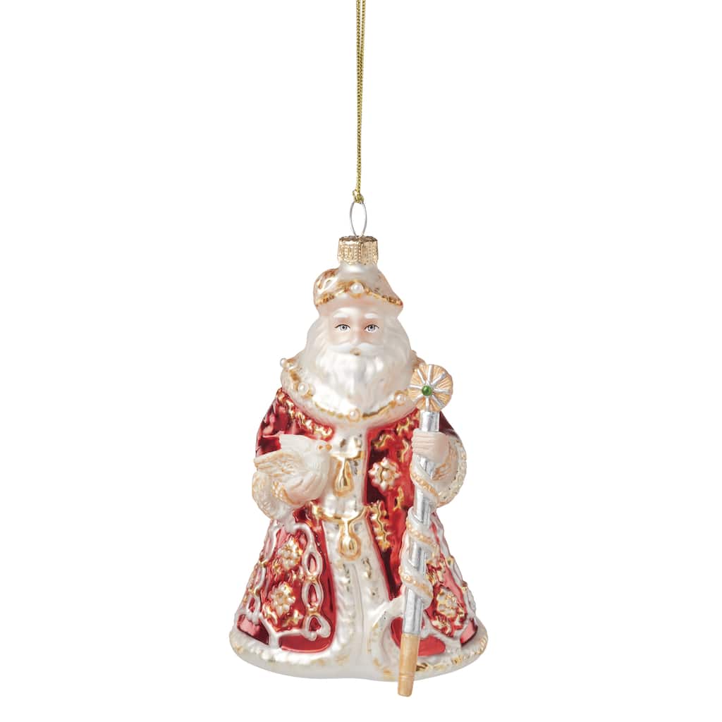 Lenox 2025 Blown Glass Santa Ornament