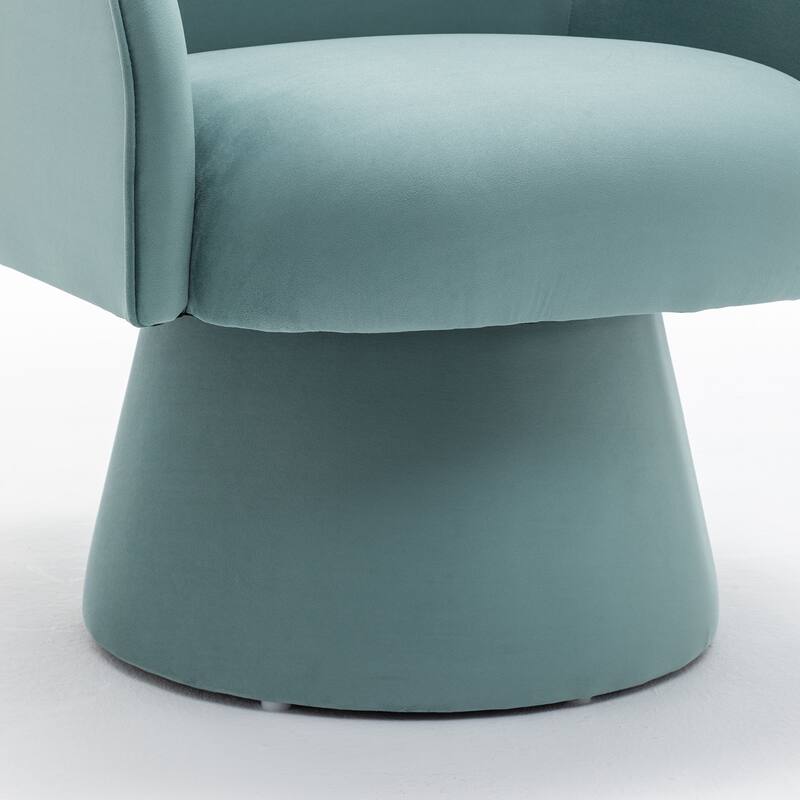 SEYNAR Modern Glam Velvet 360 Degree Swivel Armchair Set of 2