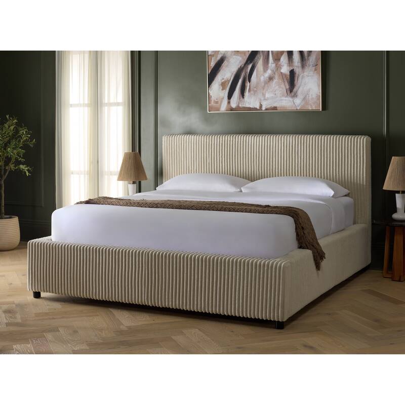 SAFAVIEH Couture Mallika Plush Corduroy Bed.