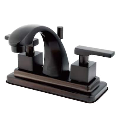 Kingston Brass Executive Centerset Bathroom Faucet with Brass Pop-Up
