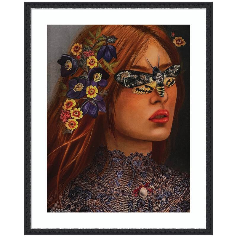 Kate and Laurel Autumn by Charlotte Brindley Framed Wall Art Print - 34 x 42