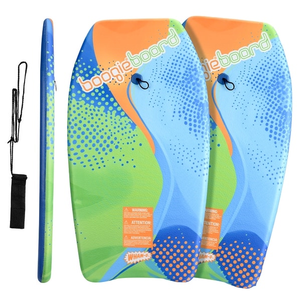 2 Pack 33 Inch Boogie Board, Lightweight with Wrist Leash