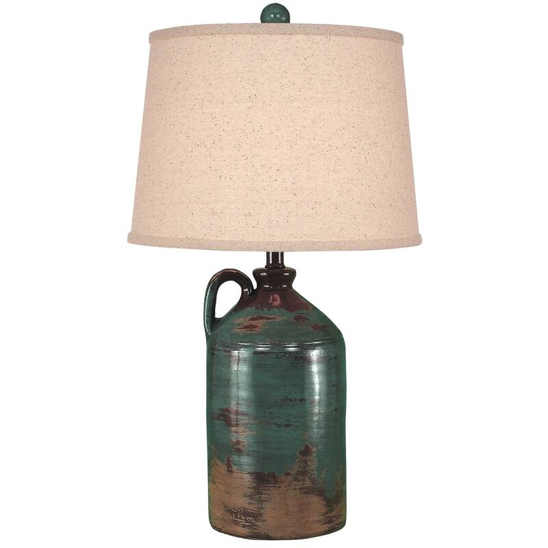 Casual 1-Handle Jug Table Lamp - Standard - Harvest