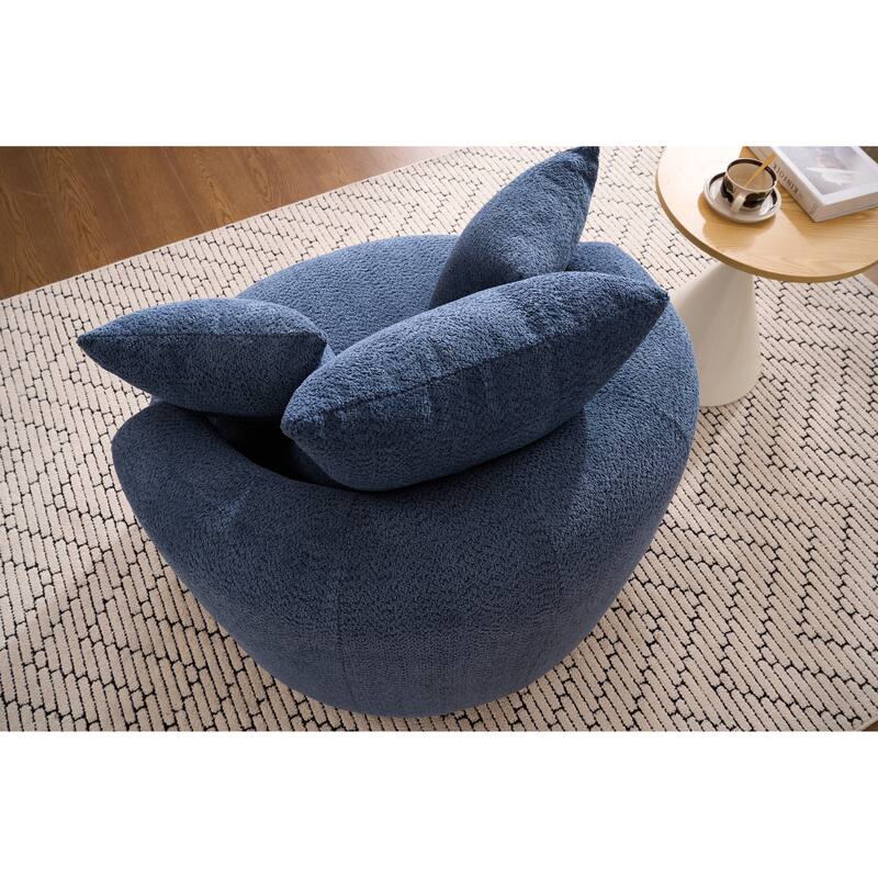 Single Seat Full Sponge Compression Swivel Chair Single Sofa