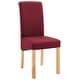 preview thumbnail 3 of 3, vidaXL Dining Chairs 4 pcs Red Fabric
