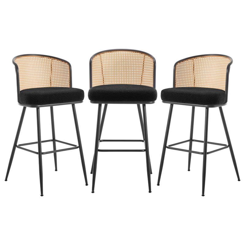 26"/29" Rattan Upholstered Bar Stool /Counter Stools Set of 2/3/4