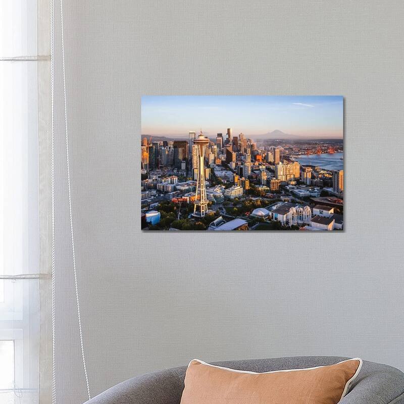 Space Needle And Skyline, Seattle Print On Acrylic Glass by Matteo Colombo